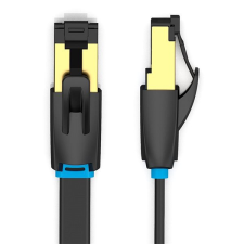 Vention Flat Cat.8 Patch Cable, 5m, fekete kábel és adapter
