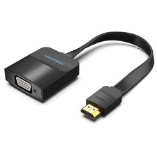 Vention Flat HDMI to VGA Converter, 0,15 m, fekete kábel és adapter