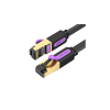 Vention Flat Network Cable UTP CAT7 Vention ICABF RJ45 Ethernet 10Gbps 1m Black