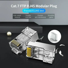 Vention FTP Cat.7 RJ45 átlátszó csatlakozó 50db (IDER0-50) kábel és adapter