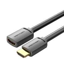  Vention HDMI/M -> HDMI/F (4K, HD, PVC, fekete), 3m, kábel kábel és adapter
