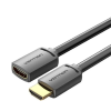 Vention hdmi/m - hdmi/f (4k, hd, pvc, fekete), 3m, kábel