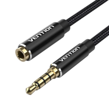Vention jack 3.5mm audio hosszabbító kábel 8m fekete (BHCBK) kábel és adapter