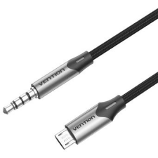 Vention Micro USB (M) to TRRS Jack 3.5mm (M) Audio Cable 1M Black kábel és adapter