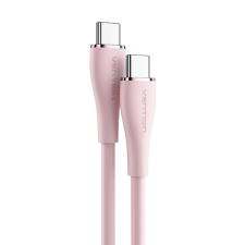 Vention TAWPG USB Type-C apa - USB Type-C apa 2.0 Adat és töltő kábel - Rózsaszín (1.5m) kábel és adapter