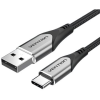 Vention Type-C (USB-C) to USB 2.0 Cable 3A Gray 0.25m Aluminum Alloy Type