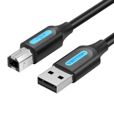 Vention USB 2.0 A-B kábel Vention COQBD 0.5m (fekete) kábel és adapter