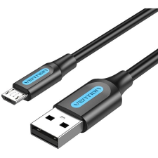 Vention USB 2.0 to microUSB Charge & Data Cable 0.5m Black kábel és adapter