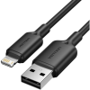 Vention USB 2.0 Type-A Male to Lightning Male 2.4A Cable 1M Black PVC Type (LAMBF)
