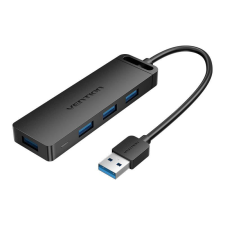 Vention USB 3.0 4 portos HUB 0,15m fekete (CHLBB) (CHLBB) hub és switch