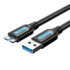 Vention USB 3.0 A male to Micro-B male cable Vention COPBH 2m Black PVC