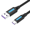 Vention USB 3.0 A - USB-C kábel 0,25m fekete (COZBC) (COZBC)