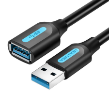 Vention USB 3.0 hosszabító kábel 0.5m fekete (CBHBD) kábel és adapter
