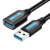 Vention USB 3.0 hosszabító kábel 1m fekete (CBHBF) (CBHBF)
