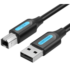  Vention USB-A 2.0/M -> USB-B/M, (PVC, fekete, nyomtatókábel, printerkábel), 1m, kábel kábel és adapter