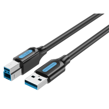 Vention usb-a 3.0/m - usb-b/m, (pvc,fekete), 1m, kábel kábel és adapter