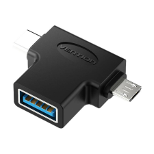 Vention USB-A -&gt; USB-C/Micro OTG adapter (CDIB0) kábel és adapter