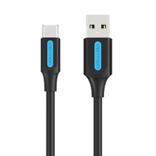 Vention USB-A - USB-C adat,- és töltőkábel 0,25m fekete (COKBC) (COKBC) mobiltelefon kellék