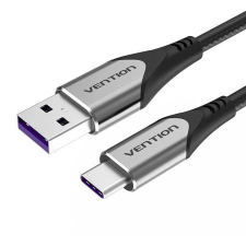 Vention USB-A - USB-C adat,- és töltőkábel 3m fekete-szürke (COFHI) (COFHI) kábel és adapter