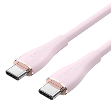Vention usb-c 2.0/m - usb-c 2.0/m, (5a,szilikon,pink), 1,5m, kábel kábel és adapter