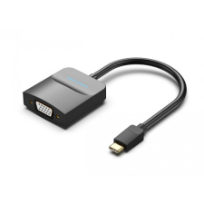 Vention Vention USB-C -&gt; VGA, 0,15m (ABS, fekete) adapter kábel és adapter