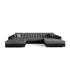  VENTO ágyazható U alakú ülőgarnitúra szürke/fekete bútor