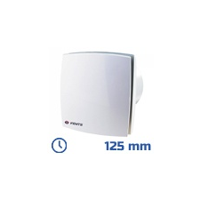 VENTS Dekor ventilátor fehér, LDT (125 mm) időkapcsolós villanyszerelés