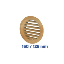 VENTS Vents szellőzőrács, bútorrács bükk rovarhálós (160/125 mm) villanyszerelés