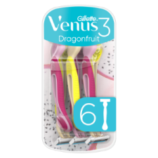 Venus Gillette Venus 3 Dragonfruit Eldobható Borotva, 6 Db/Csomag eldobható borotva