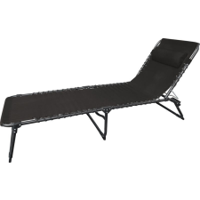  VERACRUZ állítható napozóágy - fekete - 190x58x28 cm kerti bútor