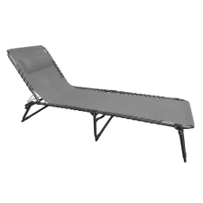  VERACRUZ állítható napozóágy - szürke - 190x58x28 cm kerti bútor