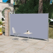  Veranda behúzható válaszfal 160 x 300 cm szürke kerti bútor
