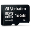Verbatim 16GB microSDHC Verbatim CL10 memóriakártya + adapter (44082)