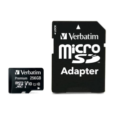 Verbatim 256GB microSDXC Verbatim U1 Premium memóriakártya + adapter (44087) memóriakártya