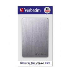 Verbatim 2,5  HDD (merevlemez), 1TB,  USB 3.2, alumínium borítás, VERBATIM  Store n Go , szürke merevlemez