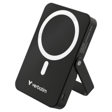 Verbatim 32264 MagSafe Wireless Powerbank kitámasztóval 10000mA 20W - Fekete (32264) power bank