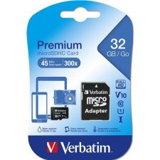 Verbatim 32GB Class10 microSDHC memóriakártya + adapter memóriakártya