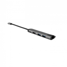 Verbatim 3 portos USB Hub + HDMI és Ethernet szürke (49141) (Verbatim 49141) laptop kellék