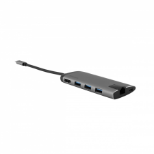 Verbatim 4 portos USB Hub + HDMI, Ethernet és SD slot szürke (49142) (Verbatim 49142) laptop kellék