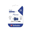 Verbatim 64 GB Pendrive 3.2+USB-C adapter  Dual
