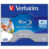 Verbatim BD-R BluRay lemez, kétrétegű, nyomtatható, 50GB, 6x, normál tok, VERBATIM
