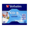 Verbatim CD-R írható CD lemez 700MB matt nyomtatható normál tok (43325)