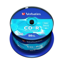 Verbatim CD-R lemez, 700MB, 52x, 50 db, hengeren, VERBATIM DataLife (CDV7052B50DL) írható és újraírható média