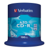 Verbatim CD-R lemez, Crystal bevonat, AZO, 700MB, 52x, hengeren VERBATIM 