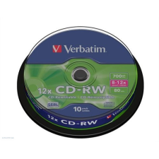 Verbatim CD-RW Verbatim 700MB 8x-10x újraírható 10db/henger írható és újraírható média