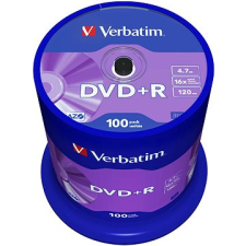 Verbatim DVD-R 16x, 100 db, cakebox írható és újraírható média