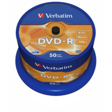 Verbatim DVD-R lemez, AZO, 4,7GB, 16x, 50 db, hengeren, VERBATIM (DVDV-16B50) írható és újraírható média