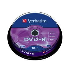 Verbatim DVD+R lemez, AZO, 4,7GB, 16x, hengeren, VERBATIM (DVDV+16B10) írható és újraírható média