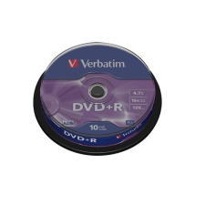 Verbatim DVD+R Verbatim 4,7GB 16x 10db/henger 43498 írható és újraírható média