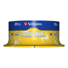 Verbatim - DVD+RW x 25 - 4.7 GB - storage media (43489) írható és újraírható média